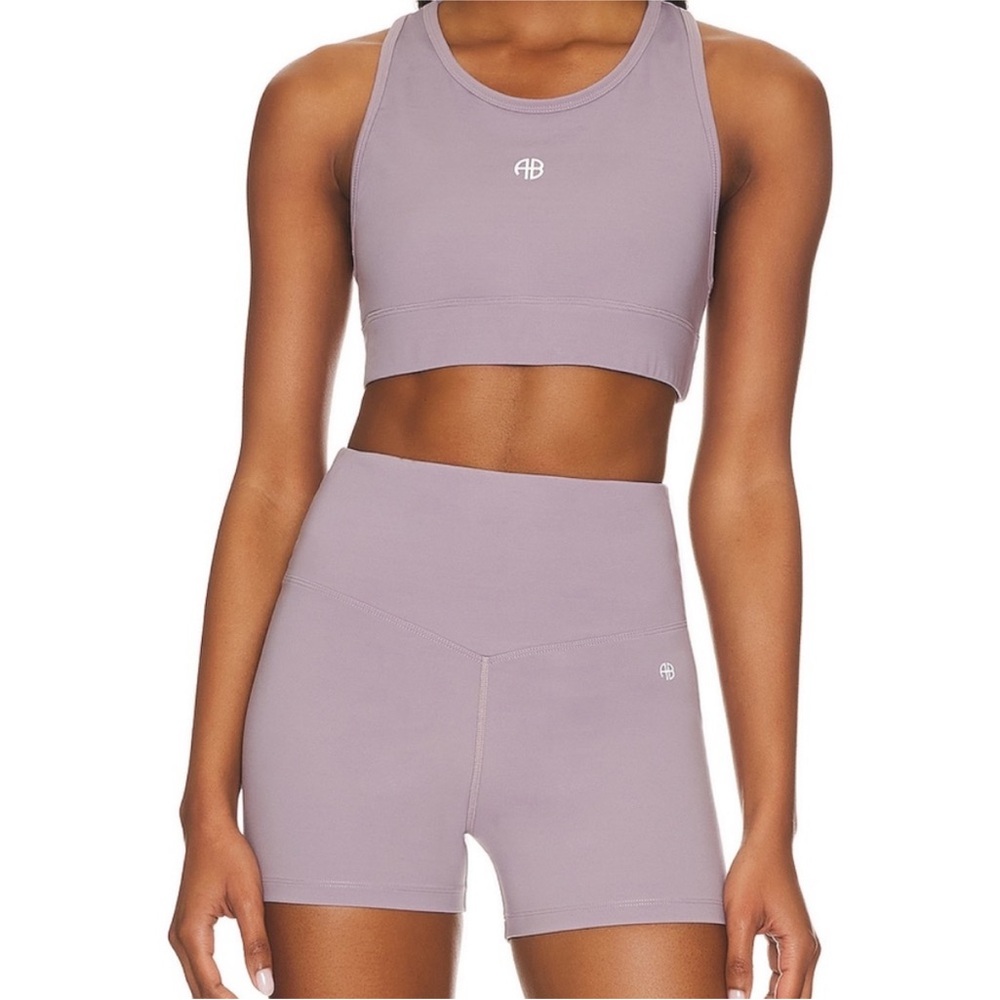 Anine Bing Blair Sports Bra and shorts